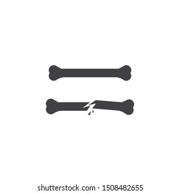 Bone ilustration logo vector template
