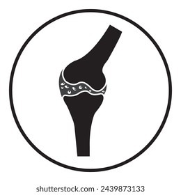 Bone joint degeneration icon,vector illustration symbol  design
