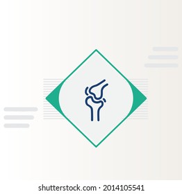 Bone And Joint Health Icon Vector Design