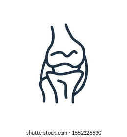 Bone joint icon. Isolated knee and bone joint icon line style. Premium quality vector symbol drawing concept for your logo web mobile app UI design.