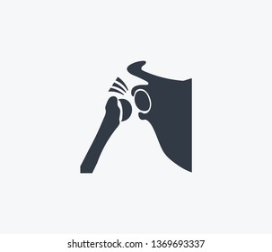 Bone joint icon isolated on clean background. Bone joint icon concept drawing icon in modern style. Vector illustration for your web mobile logo app UI design.