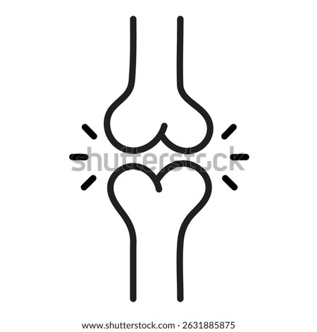 Bone joint icon, representing skeletal connection points