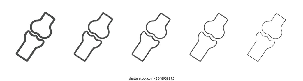 bone joint icon simple isolated vector sign