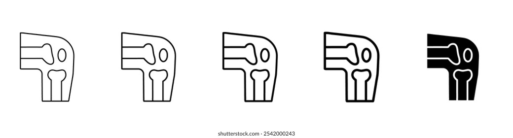 bone joint icon Simple outline illustration