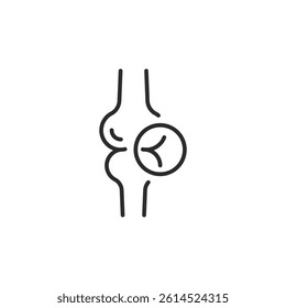 Bone joint icon. Simple bone joint icon for social media, app, and web design. Vector illustration.