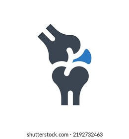 Bone joint icon (Simple vector illustration)