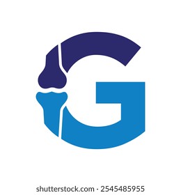 Bone Joint Logo combine with letter G vector template