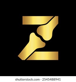 Bone Joint Logo combine with letter Z vector template