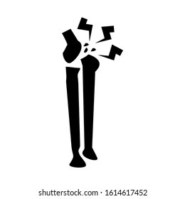 bone joints icon isolated sign symbol vector illustration - high quality black style vector icons
