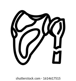 bone joints icon isolated sign symbol vector illustration - high quality black style vector icons
