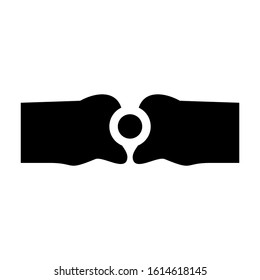 bone joints icon isolated sign symbol vector illustration - high quality black style vector icons
