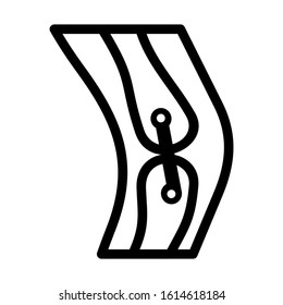 bone joints icon isolated sign symbol vector illustration - high quality black style vector icons
