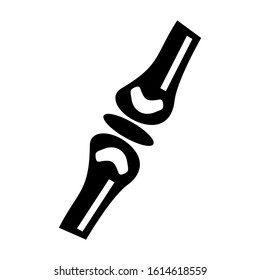 bone joints icon isolated sign symbol vector illustration - high quality black style vector icons
