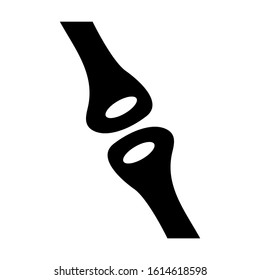 bone joints icon isolated sign symbol vector illustration - high quality black style vector icons
