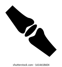 bone joints icon isolated sign symbol vector illustration - high quality black style vector icons
