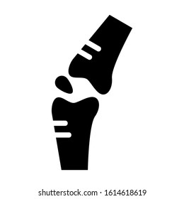 bone joints icon isolated sign symbol vector illustration - high quality black style vector icons
