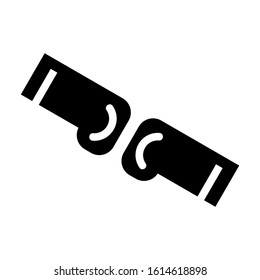 bone joints icon isolated sign symbol vector illustration - high quality black style vector icons
