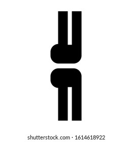 bone joints icon isolated sign symbol vector illustration - high quality black style vector icons
