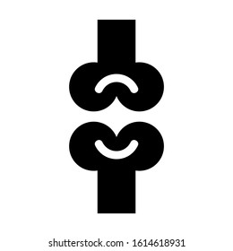 bone joints icon isolated sign symbol vector illustration - high quality black style vector icons
