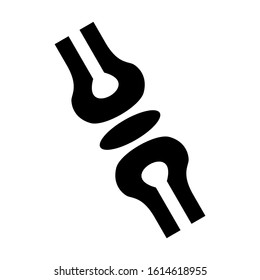 bone joints icon isolated sign symbol vector illustration - high quality black style vector icons
