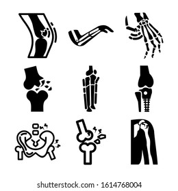 bone joints icon isolated sign symbol vector illustration - Collection of high quality black style vector icons
