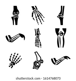 bone joints icon isolated sign symbol vector illustration - Collection of high quality black style vector icons
