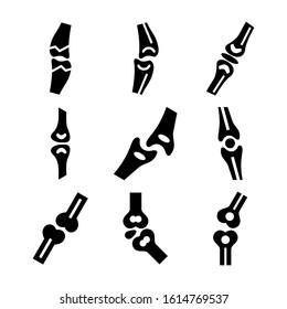 bone joints icon isolated sign symbol vector illustration - Collection of high quality black style vector icons
