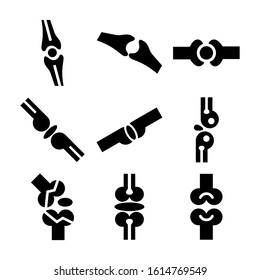 bone joints icon isolated sign symbol vector illustration - Collection of high quality black style vector icons
