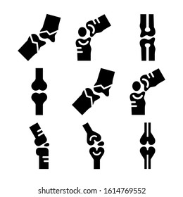 bone joints icon isolated sign symbol vector illustration - Collection of high quality black style vector icons
