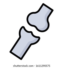 
Bone Joints Isolated Vector icon which can be easily modified or edit
