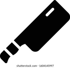 Bone knife kitchen equipment icon