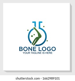 diseño de plantilla de logo de laboratorios óseos vectorial, inspiración de logotipo médico