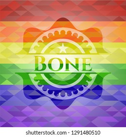 Bone lgbt colors emblem 