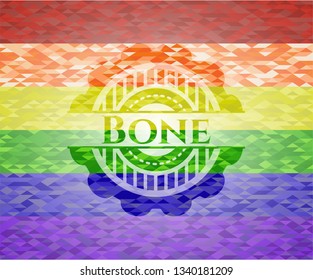 Bone lgbt colors emblem 