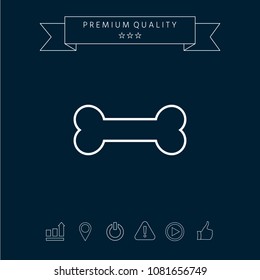 Bone line icon