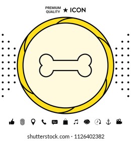 Bone line icon