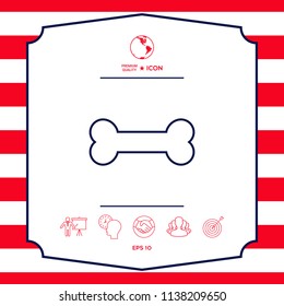 Bone line icon