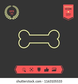 Bone line icon