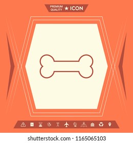 Bone line icon