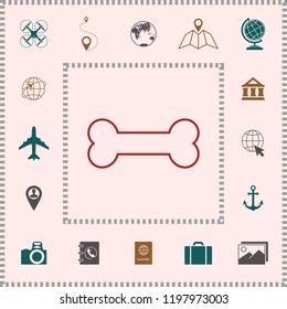Bone line icon