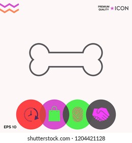 Bone line icon