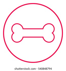 Bone line icon