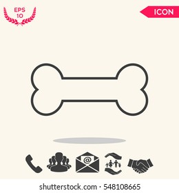Bone line icon