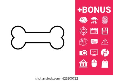 Bone line icon