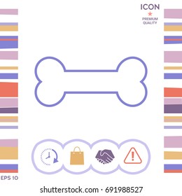 Bone line icon