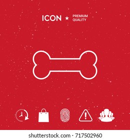 Bone line icon