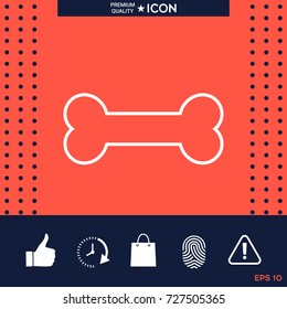 Bone line icon