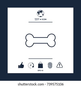 Bone line icon
