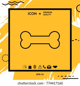 Bone line icon