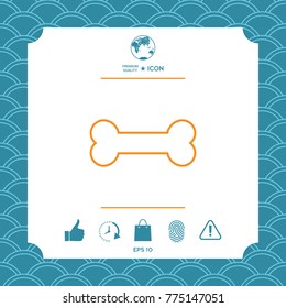 Bone line icon